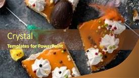  Presentation with chick - Amazing slide set having high-angle-view backdrop and a tawny brown colored foreground