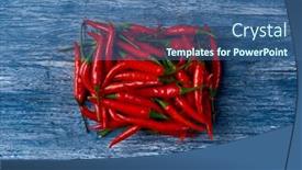  Presentation with chili - Amazing PPT theme having high-angle-view backdrop and a  colored foreground