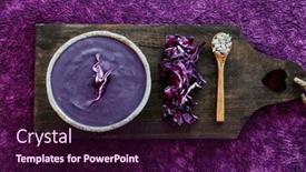  Presentation with bowl - Presentation featuring high-angle-view background and a wine colored foreground