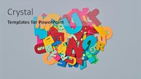  Presentation with bunch - PPT theme enhanced with high-angle-view background and a light gray colored foreground