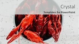  Presentation with culinary - Presentation featuring high-angle-view background and a light gray colored foreground