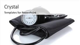  Presentation with high blood pressure - Amazing theme having high blood pressure - black tonometer isolated on white backdrop and a white colored foreground