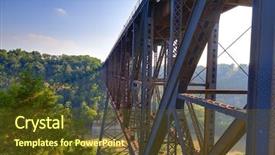  Presentation with kentucky - Slide deck consisting of high bridge railroad tressle background and a tawny brown colored foreground