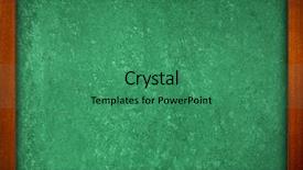  Presentation with blackboard english text welcome - Presentation theme featuring high class - blackboard background background and a ocean colored foreground