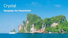  Presentation with heaven - Presentation having high cliff heaven horizon background and a teal colored foreground