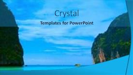  Presentation with heaven - Cool new PPT theme with high cliff heaven horizon backdrop and a light gray colored foreground