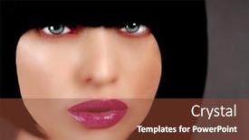  Presentation with glamour - Amazing PPT layouts having high concept glamour model on super sheen retouch fashion image backdrop and a tawny brown colored foreground