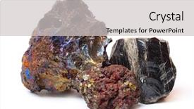  Presentation with lava - Slide set consisting of high content of different metal background and a light gray colored foreground