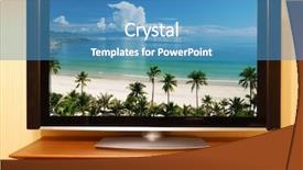  Presentation with plasma - Slide set with high definition - plasma panel both pictures are background and a  colored foreground