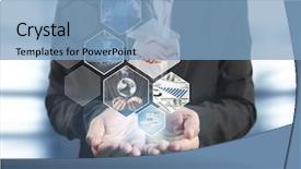  Presentation with photo album - PPT theme having high definition - reaching images streaming digital photo background and a light blue colored foreground