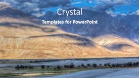  Presentation with ladakh - Cool new PPT theme with high dynamic range image valley in himalayas with sand dunes hunder nubra valley ladakh india backdrop and a ocean colored foreground
