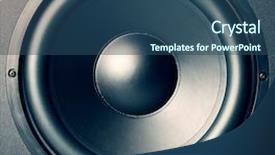  Presentation with speaker - Amazing slide deck having high end - speaker backdrop and a ocean colored foreground