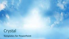  Presentation with stairs - Presentation having high end - stairs in sky background and a sky blue colored foreground