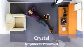  Presentation with listening - Amazing presentation design having high end - top view of a man backdrop and a gray colored foreground