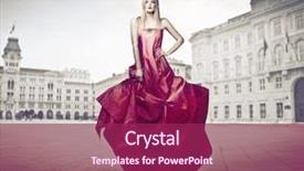  Presentation with beautiful flower elegant - Slide set enhanced with high fashion - beautiful elegant woman standing background and a violet colored foreground