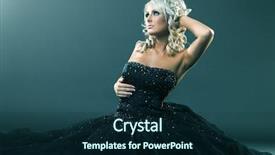  Presentation with sexy - Slide deck with high fashion woman in sexy background and a  colored foreground