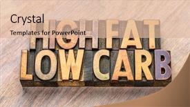  Presentation with diet low carb - Beautiful presentation theme featuring high fat low carb keto backdrop and a lemonade colored foreground