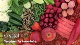  Presentation with digestive system - Theme consisting of high-fibre-food background and a tawny brown colored foreground