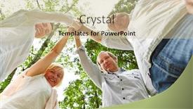  Presentation with motivation - Cool new slide deck with high-five-for-motivation backdrop and a soft green colored foreground