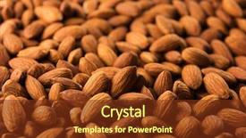  Presentation with almonds - PPT layouts having high grade almonds dry roasted and unsalted shot with depth shallow depth of field background and a tawny brown colored foreground