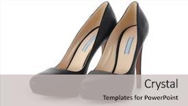  Presentation with shoes - Presentation with high heels - nice woman shoes isolated background and a light gray colored foreground