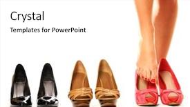  Presentation with shoes - Audience pleasing slides consisting of happy elderly couple together having a dinner backdrop and a soft green colored foreground