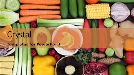  Presentation with healthy food - Audience pleasing PPT layouts consisting of high in antioxidants anthocyanins vitamin backdrop and a gold colored foreground