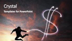  Presentation with sky - Cool new slides with high in sky representing dollar backdrop and a  colored foreground