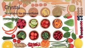  Presentation with food minerals - Audience pleasing PPT layouts consisting of high in vitamins antioxidants mineral backdrop and a  colored foreground