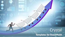  Presentation with inflation - Presentation design consisting of high-inflation-concept-with-people background and a teal colored foreground