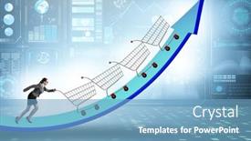  Presentation with inflation - Theme with high-inflation-concept-with-people background and a teal colored foreground