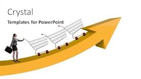  Presentation with inflation - PPT theme consisting of high-inflation-concept-with-people background and a white colored foreground