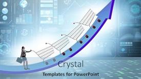  Presentation with inflation - Presentation theme consisting of high-inflation-concept-with-people background and a light blue colored foreground