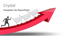  Presentation with inflation - Slides consisting of high-inflation-concept-with-people background and a white colored foreground