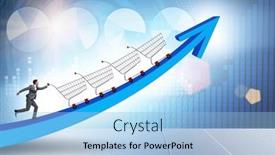 Presentation with inflation - Presentation design consisting of high-inflation-concept-with-people background and a light blue colored foreground