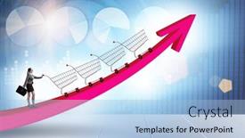  Presentation with inflation - Presentation design consisting of high-inflation-concept-with-people background and a light blue colored foreground