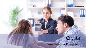  Presentation with mortgage - Amazing theme having high interest mortgage rate backdrop and a light blue colored foreground