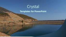  Presentation with hong kong - Presentation having high-island-reservoir-in-hong background and a ocean colored foreground