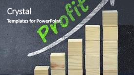  Presentation with high level - Audience pleasing PPT theme consisting of high level plan - profit text on black board backdrop and a dark gray colored foreground