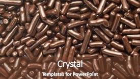  Presentation with sprinkles - Cool new presentation with high-magnification-chocolate-sprinkles backdrop and a tawny brown colored foreground