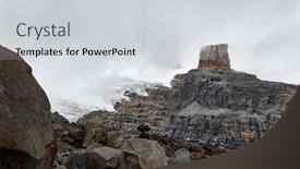  Presentation with nevada - PPT theme enhanced with high-mountain-landscape-with-rough background and a light gray colored foreground