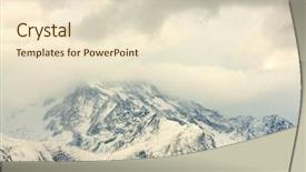  Presentation with foggy - Cool new PPT theme with ink pen and parchment on wooden background backdrop and a sky blue colored foreground