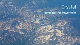  Presentation with mountains - Slide deck having high-mountains-view-frow-above background and a ocean colored foreground