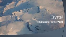  Presentation with mountains - Audience pleasing PPT layouts consisting of high-mountains-view-frow-above backdrop and a gray colored foreground