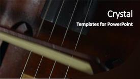  Presentation with instrument - Slides with high performance culture - professional cellist playing her cello background and a black colored foreground