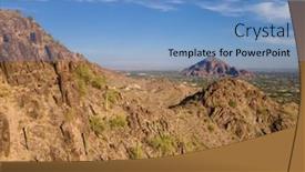  Presentation with mountain view - Beautiful presentation featuring high-point-of-view backdrop and a light blue colored foreground