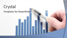  Presentation with tikki bar - Cool new slide set with high point on a bar backdrop and a white colored foreground