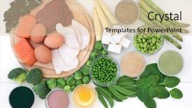  Presentation with soy bean - Cool new slides with powders and soy bean curd backdrop and a lemonade colored foreground