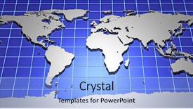  Presentation with high quality - Presentation theme with high quality 3d earth map background and a light blue colored foreground