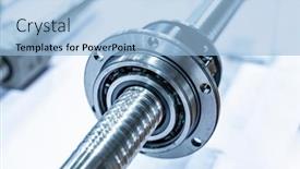  Presentation with work quality - Presentation theme having high-quality-and-precision-linear background and a light blue colored foreground